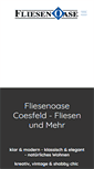 Mobile Screenshot of fliesenoase-coesfeld.de